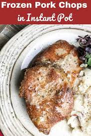 This easy instant pot recipe will save the day. Frozen Pork Chops In Instant Pot Instant Pot Pork Pork Chops Instant Pot Recipe Cooking Frozen Pork Chops
