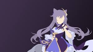 Simple and unique wallpaper r/ minimalwallpaper. Keqing Minimalistic Wallpaper Genshin Impact