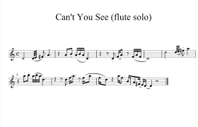 Marshall Tucker Band S Can T You See Flute Part Prepared By Me Via Touchnotation App Not Perfect But A Good Sta Music Book Clarinet Sheet Music Flute Music