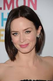 Emily Blunt Bob Blunt Hair Hairstyle Short Hair Styles