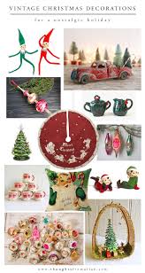 Christmas vector set of vintage labels, badges and banners with santa claus, present, children, tree. Vintage Christmas Decorations Alice Wingerden