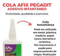Adesivo Instantâneo Multiuso Afix 20g Colagem Rápida - R$ 17,9