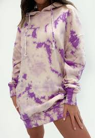 Missguided Lilac Tie Dye Savage Oversized Hoodie Dress In 2020 Oversized Hoodie Dress Hoodie Dress Oversize Hoodie