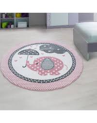4,7 von 5 sternen 765. Kinderzimmer Teppich Mit Motiven Elefant Rosa Grosse 80x150 Cm
