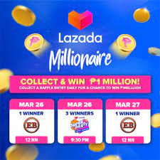 We did not find results for: Lazada Philippines On Twitter Ikaw Na Ba Ang Next Lazada Millionaire Open Your Lazadaph App Click The Lazada Millionaire Icon To Collect Your Raffle Entry 3 Winners Ang Pipiliin Sa