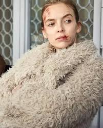 Killing Eve Villanelle White Fur Jacket