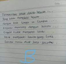 Anggap saja saya tidak ada. Puisi Cita Cita Dokter Hewan
