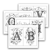 Check out all of my available . Illuminated Letters Printable Alphabet The Postman S Knock