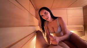 Public Risky Sex with Hot Stepmom in Sauna feat. Eva Keks by FapHouse
