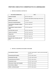 Metru Patrat Lista Preturi Constructii 2020