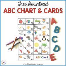 Looking for more alphabet ideas? Free Preschool Kindergarten Abc Flashcards Printable Chart
