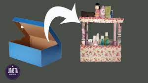 Cara merakit kotak sepatu lipat diy hits di toko online : Ide Kreatif Membuat Rak Make Up Dari Kotak Sepatu Bekas Creative Diy Youtube