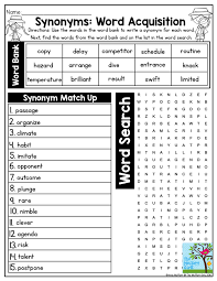 Synonyms Word Acquisition Giving Students More Engaging Options For Learning Core Concepts Makes Synonym Activities Synonyms And Antonyms Speech And Language