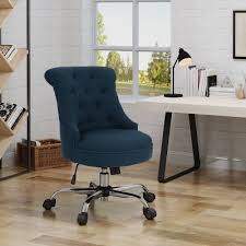 This urban shop quilted computer chair features a swivel base and wheel casters for effortless mobility, and is easily assembled. Blue Office Chairs Desk Chairs Target