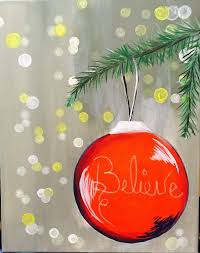 Tie a piece of twine to the eye screw. How To Paint An Ornament With Blurry Lights Tracie S Canvas Tutorials