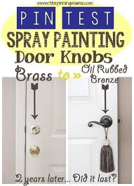 Save big on spray paint at menards®! Pin Test Spray Painting Your Door Knobs The Pinning Mama