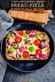Once cooked, switch the bread with the two uncooked pieces and cook those for 2 minutes. Bread Pizza 5 Flavors Oven Air Fryer Spice Cravings
