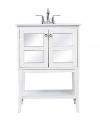 24 in. single bathroom mirrored vanity