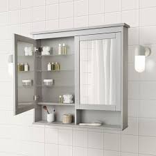 Hemnes Mirror Cabinet With 2 Doors Gray 40 1 2x6 1 4x38 5 8 103x16x98 Cm In 2020 Badezimmer Klein Badezimmer Renovieren Badezimmer Design