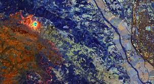 For example, san francisco registered only 0.67 inches (17 mm) of rain out of a normal of 5.18 inches (13 cm) from march to may. California S Wildfires Seen From Space In Satellite Photos