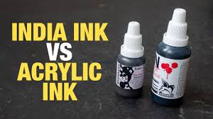 Some inks, especially those that boast tiny hairline strokes, don't play nice with the scanner (ahem. India Ink Vs Acrylic Ink Youtube