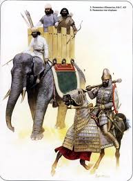 Sassanid Persian Cavalryman And A War Elephant During The Wars Against Rome Warriors Illustration Historical Warriors War Elephant