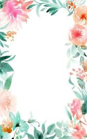 Floral Frame Flower Wallpaper Iphone Wallpaper Cute Wallpapers