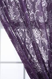 Wallpaper Bouquet Burnout Curtain Purple Curtains Remodel Bedroom Purple Home Decor