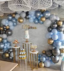 Birthday Balloon Decoration Ideas For Boy 35 Balloon Decorations Ideas Diy For Your Celebration Balloonbirthday Balloon Balloo Baptism Decorations Boy Boy Christening Decorations Rustic Baby Shower