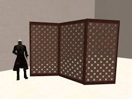 Using draperies as room dividers is nothing new, but the way that designer alexandra champalimaud put a personal twist on this classic look definitely is. Second Life Marketplace Three Panel Islamic Tiled Privacy Divider