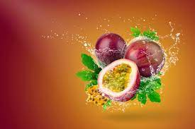 Water Splashing Of Passion Fruit On Red Background Passion Fruit Fruit Splash Fruit Photography