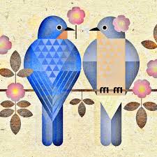 Birds Of Western New York State Scott Partridge State Bird And Flower New York Bluebird And Rose Bird Art Arts And Crafts Movement Birds