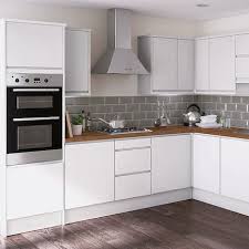 Black And White Vinyl Floor Tiles Homebase Kitchen Compare Com Homebase Essential Kensal High Gloss Integrated Handle Kitchen Units Black Tiles Kitchen Kitchen Design