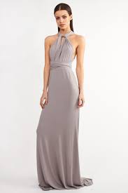 Tfnc Multi Way Grey Maxi Dress Tfnc Party Dresses Grey Maxi Dress Dresses Maxi Dress