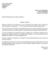 Lettre De Motivation Pour Un Stage En Alternance Lettre De Motivation Stage Lettre De Motivation Modele Lettre De Motivation