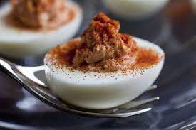 Holiday Hors D Oeuvres Healthy Deviled Eggs Recipe Egg Recipes Healthy Deviled Eggs