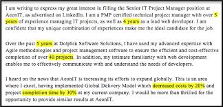 In a recent decision, the technology & construction court ordered a project manager to pay damages to the employer where a contract proceeded through a series of letters of intent. Project Manager Cover Letter Sample Tips Resume Companion