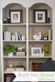 Arrange hardcover books from tallest to shortest on most shelves. Shelf Styling Nikkisnacs Living Room Pinterest Shelf Decor Living Room Bookshelves In Living Room Built In Shelves Living Room