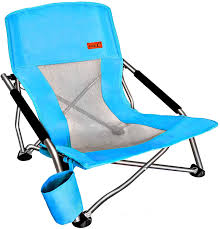 Amazon Com Nice C Low Beach Camping Folding Chair Ultralight Backpacking Chair With Cup Holder Carry Bag Compact Heavy Duty Outdoor Camping Bbq Beach Travel Picnic Festival 1 Pack Of