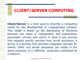 The first was that as first generation pc lan applications and their users both grew, the capacity of file sharing was strained. Client Server Computing
