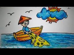 Gambar kartun jenis profesi bestkartun cardide co. Cara Menggambar Nelayan Youtube