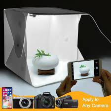 Photo Box Portable Light Room Photography Lighting Led Mini Cube Box Backdrop For Sale Online