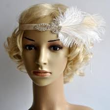 Buy PEACOCK FEATHER FLAPPER Headpiece, Downton Abbey, Feather Headband,  Roaring 20's Flapper Headband, Beaded Gatsby Headband "ashley Peacock"  Online in India