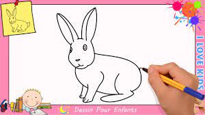 Lapin de pâques dessin : Comment Dessiner Un Lapin Facilement Etape Par Etape Pour Enfants 6 Youtube