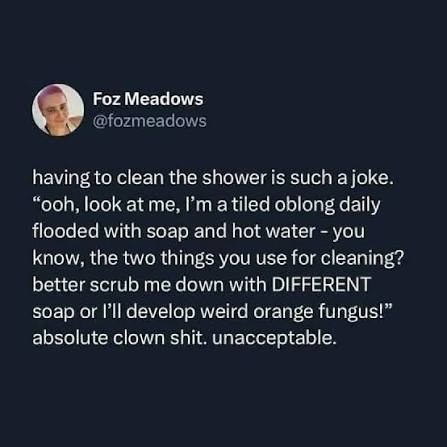 And now, an *ApPliAnCe* roundup (if one also considers a computer and a  shower to be an appliance… this term is applied loosely sweetie) which is  random af but I checked with