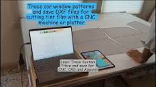 Trace car window patterns and save DXF files for cutting tint film ...