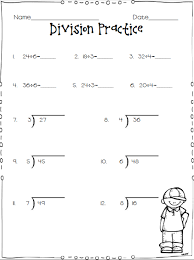 Free Division Practice Worksheet Third Grade Division Worksheets Division Worksheets Math Division