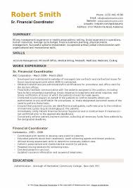 Assists finance and accounting departments in fiscal operations. Financial Coordinator Resume Samples Qwikresume