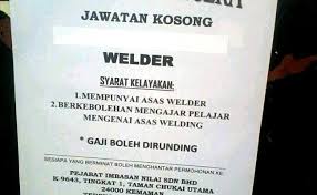 Lipat brosur iklan dalam sampul surat. Kerja Kosong Welding Kuantan Kosong Kerji Cute766