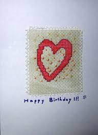 >> see more patterns by tapestry barn. Cross Stitch Birthday Card Pattern From Dmc Variation Flos Flickr